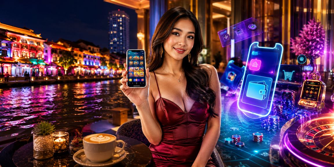 Pengguna menggunakan telefon pintar untuk mengakses platform kasino mudah alih lsh33 di Melaka