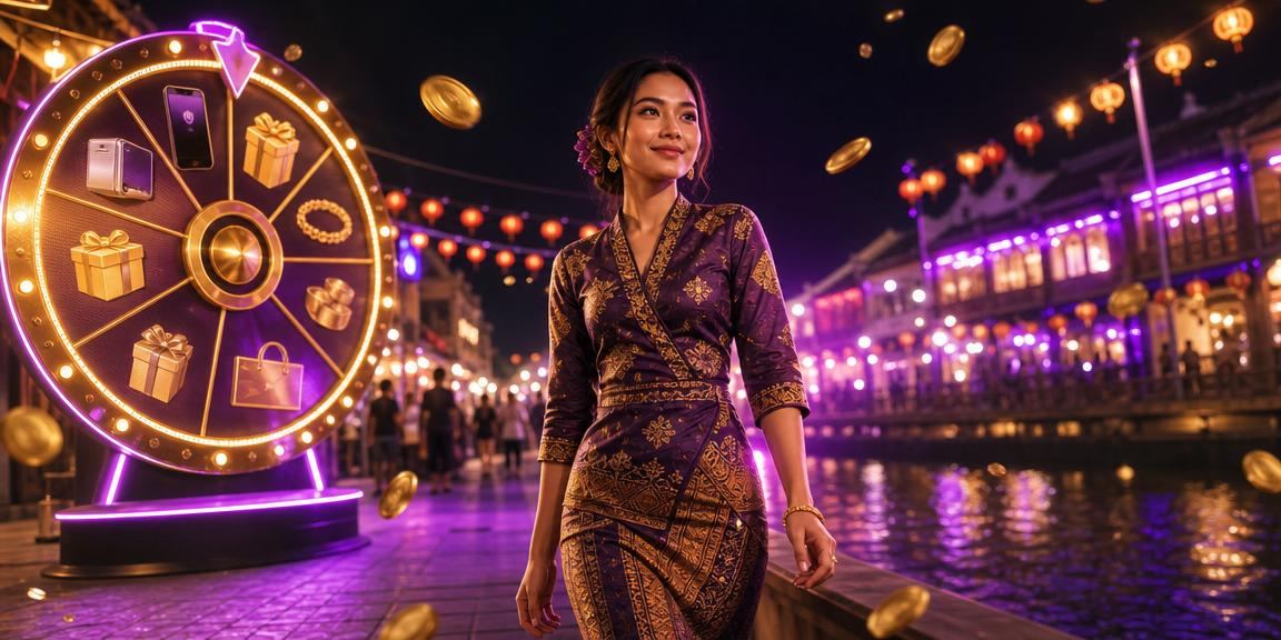 Meja roulette bergaya Melaka menggambarkan pelbagai pilihan permainan nombor yang tersedia di platform loteri lsh33 Malaysia