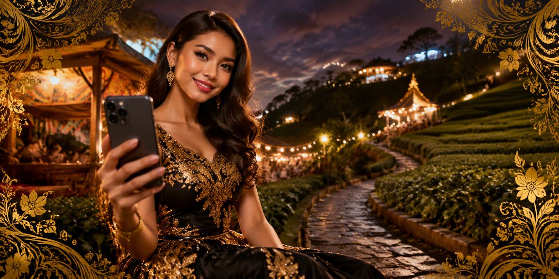 Paparan bonus pendaftaran berlatar belakang batik Malaysia menggambarkan tawaran selamat datang untuk pemain baharu lsh33